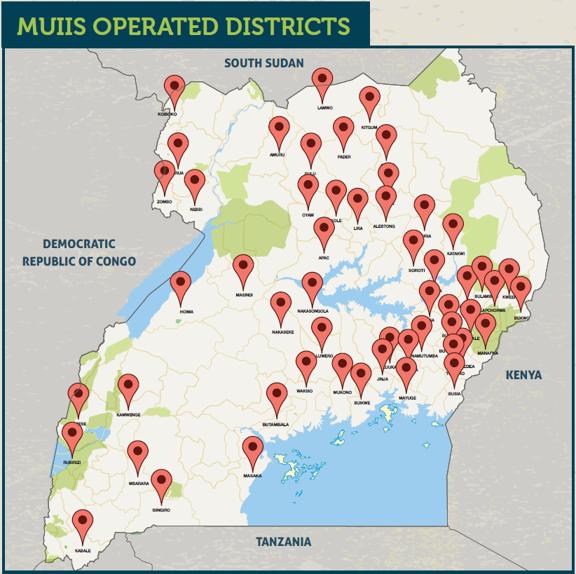 Locations where the MUIIS project is operating (image: CTA/MUIIS project)